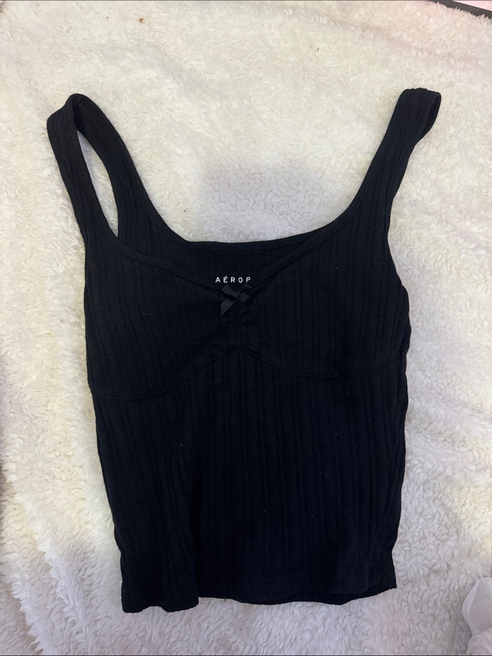 Aeropostale Black Ribbed tank